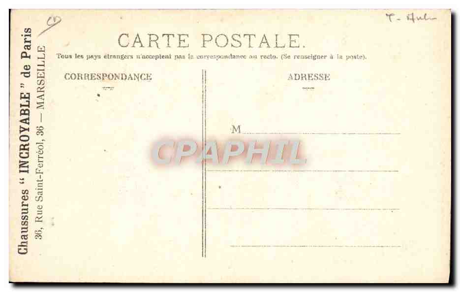 CPA Automobile CPA Automobile Coupe Gordon Bennett 5 juillet 1905 Circuit d'Auvergne Plaine de Laschamps et le Puy de Do — Verso