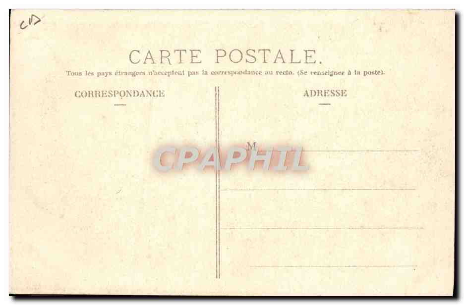 CPA Automobile CPA Automobile Coupe Gordon Bennett 5 juillet 1905 Circuit d'Auvergne Desson capitaine route Darracq — Verso