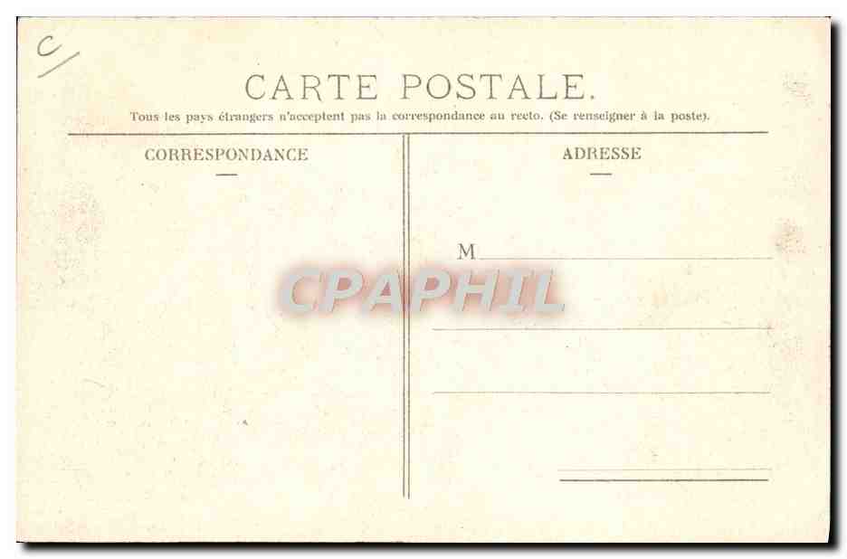 CPA Automobile CPA Automobile Coupe Gordon Bennett 5 juillet 1905 Circuit d'Auvergne Pontaumur  — Verso