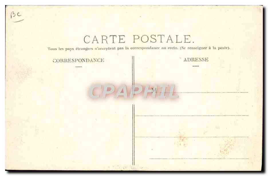 CPA Automobile CPA Automobile CPA Automobile Coupe Gordon Bennett 5 juillet 1905 Circuit d'Auvergne Col de la Moreno — Verso
