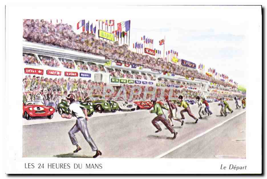 CPM Automobile Souvenir des 24 heures du Mans Le depart