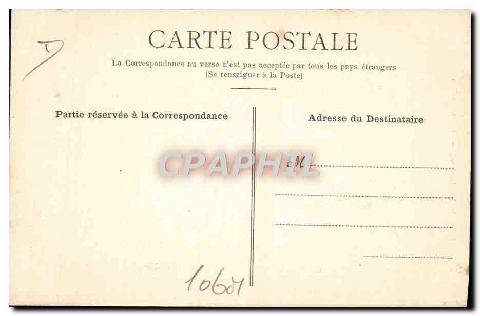 CPA Automobile Caillois sur sa 96 chevaux Richard Brasier  — Verso