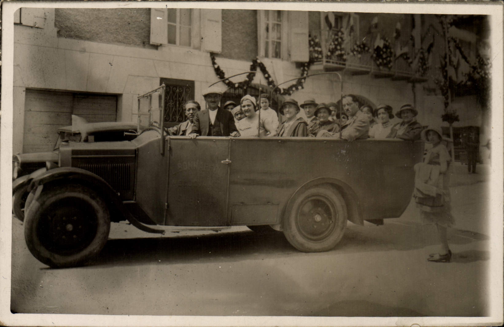 CARTE PHOTO Automobile Autobus 