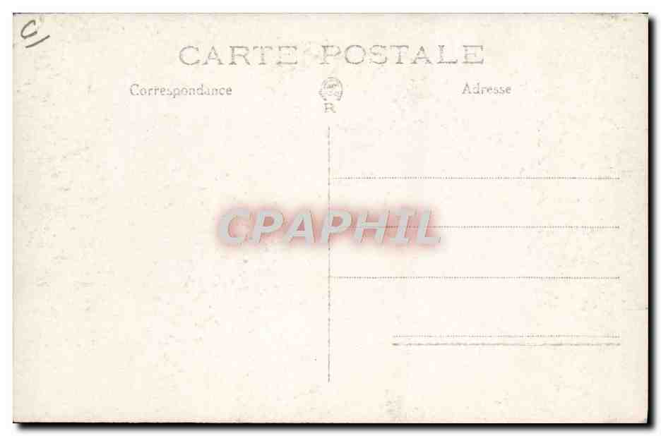 CARTE PHOTO Automobile Autobus Garage Majestic Lourdes — Verso