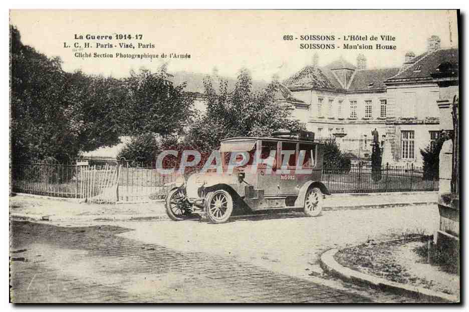 Soissons - L'Hôtel de Ville — éditeur L. C. H. Paris, n° 693