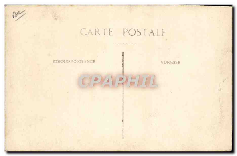 CARTE PHOTO Automobile Autobus Depart pour Gavarnie  — Verso