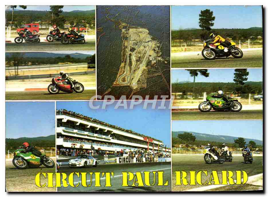 CPM souvenir du circuit paul Ricard 