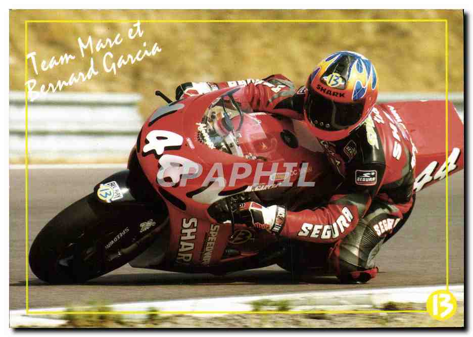 Marc et Bernard Garcia — pilotes moto en Grand Prix — Collection Bouches-du-Rhône N°56, éditée par le Conseil Général du 13