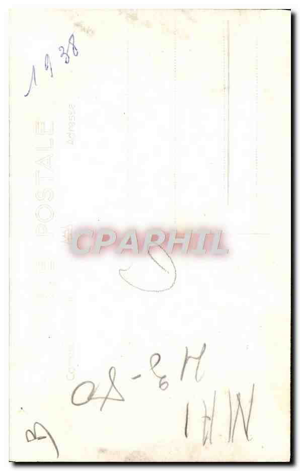 Moto vintage — 1938 — CPAPHIL — Verso