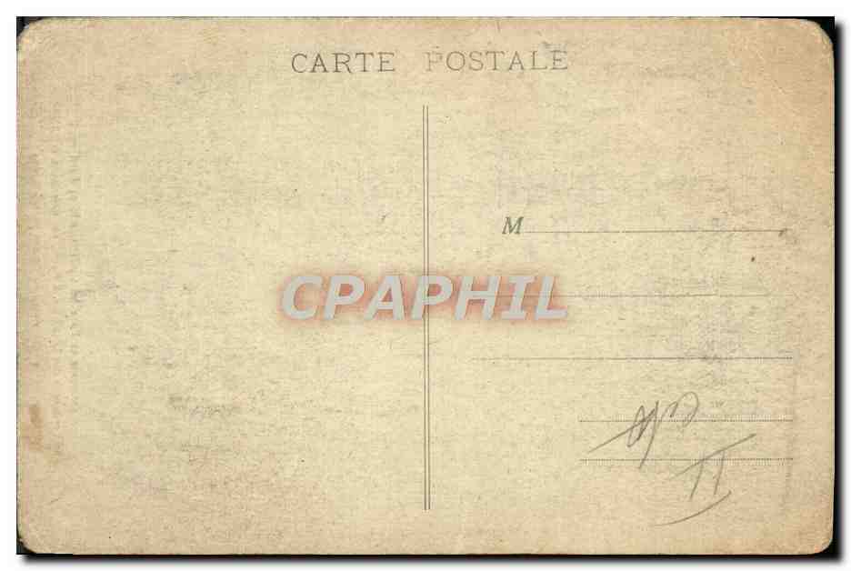 CPA Aviation Avion Descente en parachute effectuee le 13 avril 1924 sur l'esplanade Invalides Paris Germaine Granveaud  — Verso
