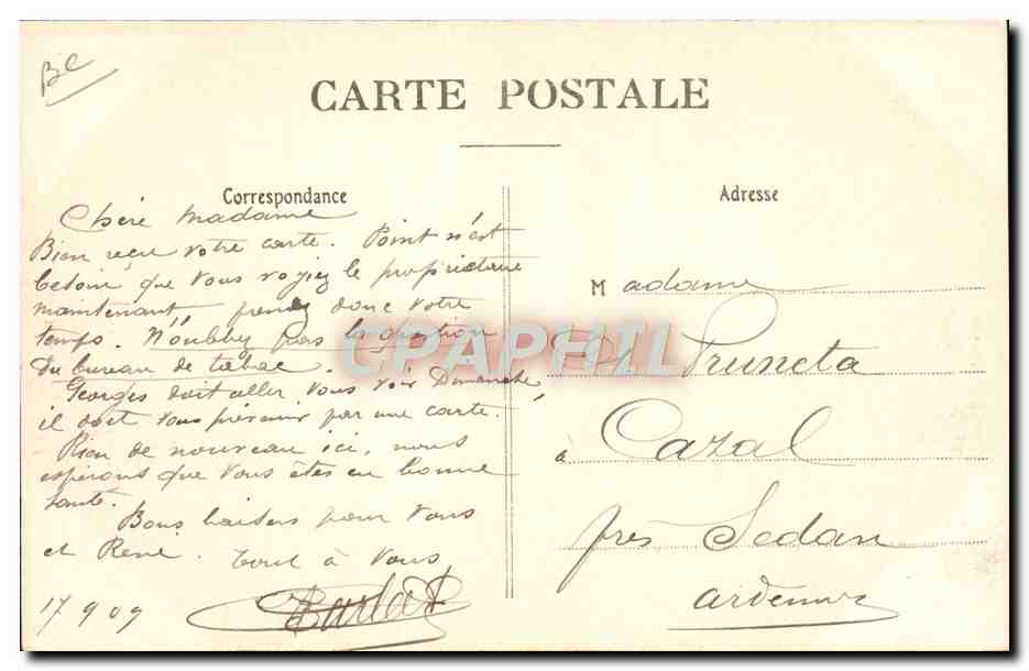 CPA Aviation Dirigeable Zeppelin Grande semaine de Champagne Le zodiac  — Rückseite