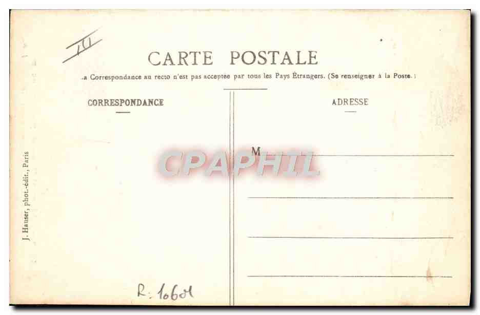 CPA Aviation Dirigeable Zeppelin Aerostat Masse Bibliotheque nationale — Rückseite