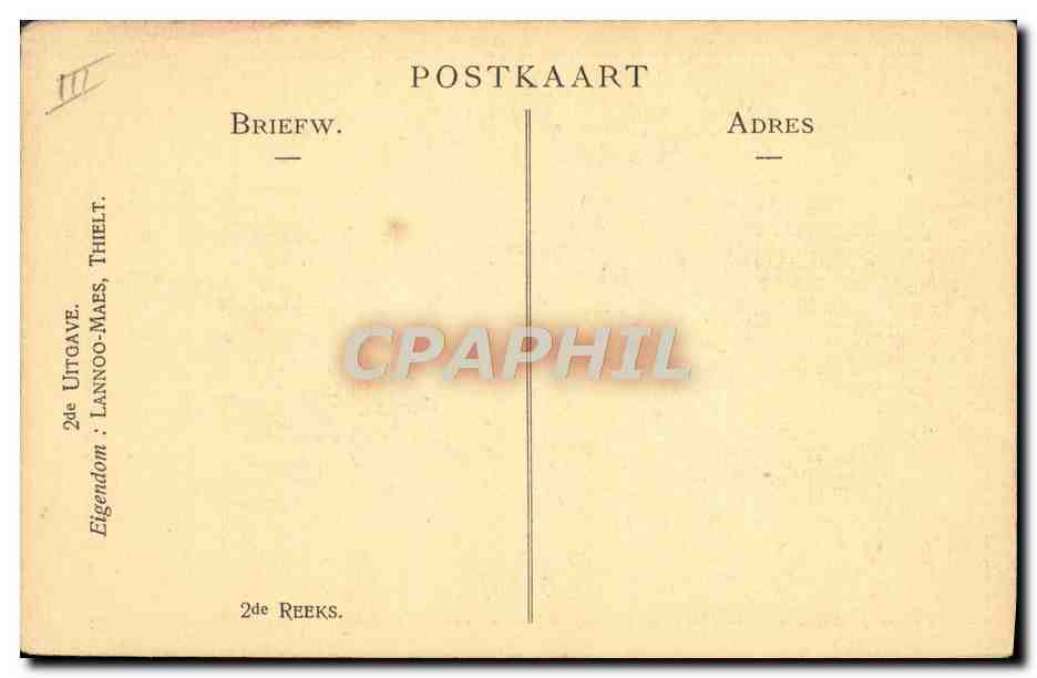 CPA Illustrateur Uitgave Eigendom Lannoo Maes Thielt — Verso