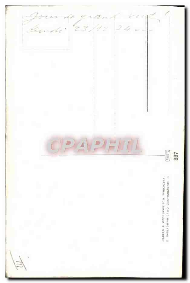 CPA Illustrateur Axentowicz — Rückseite