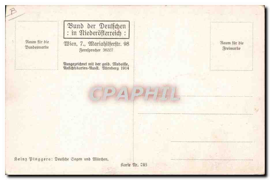 CPA Illustrateur Heinz Bingerra  — Verso