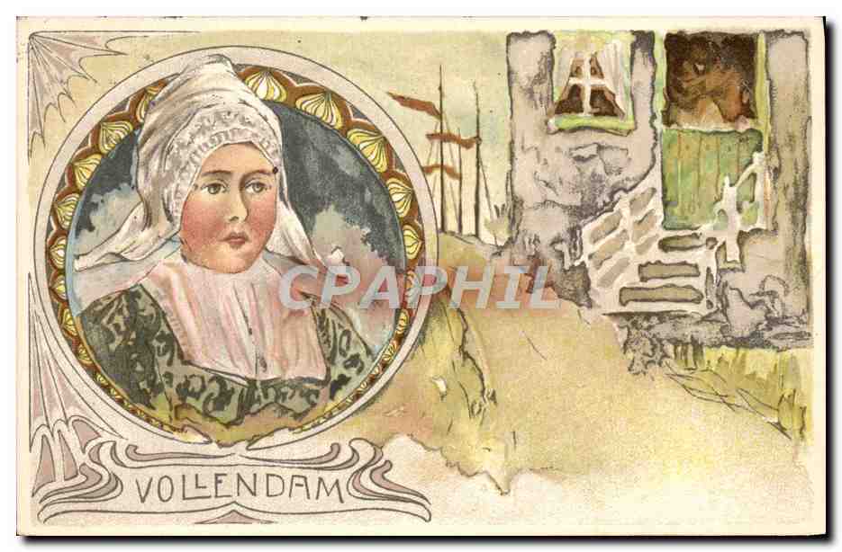 CPA Illustrateur Vollendam Folklore