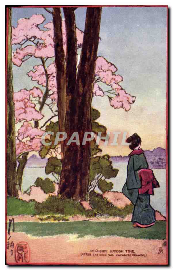 CPA Japon Nippon Douglas Sladen In Cherry blossom time 