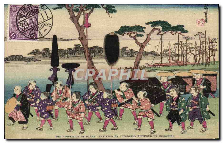 CPA Japon Nippon The procession of Daumyo 