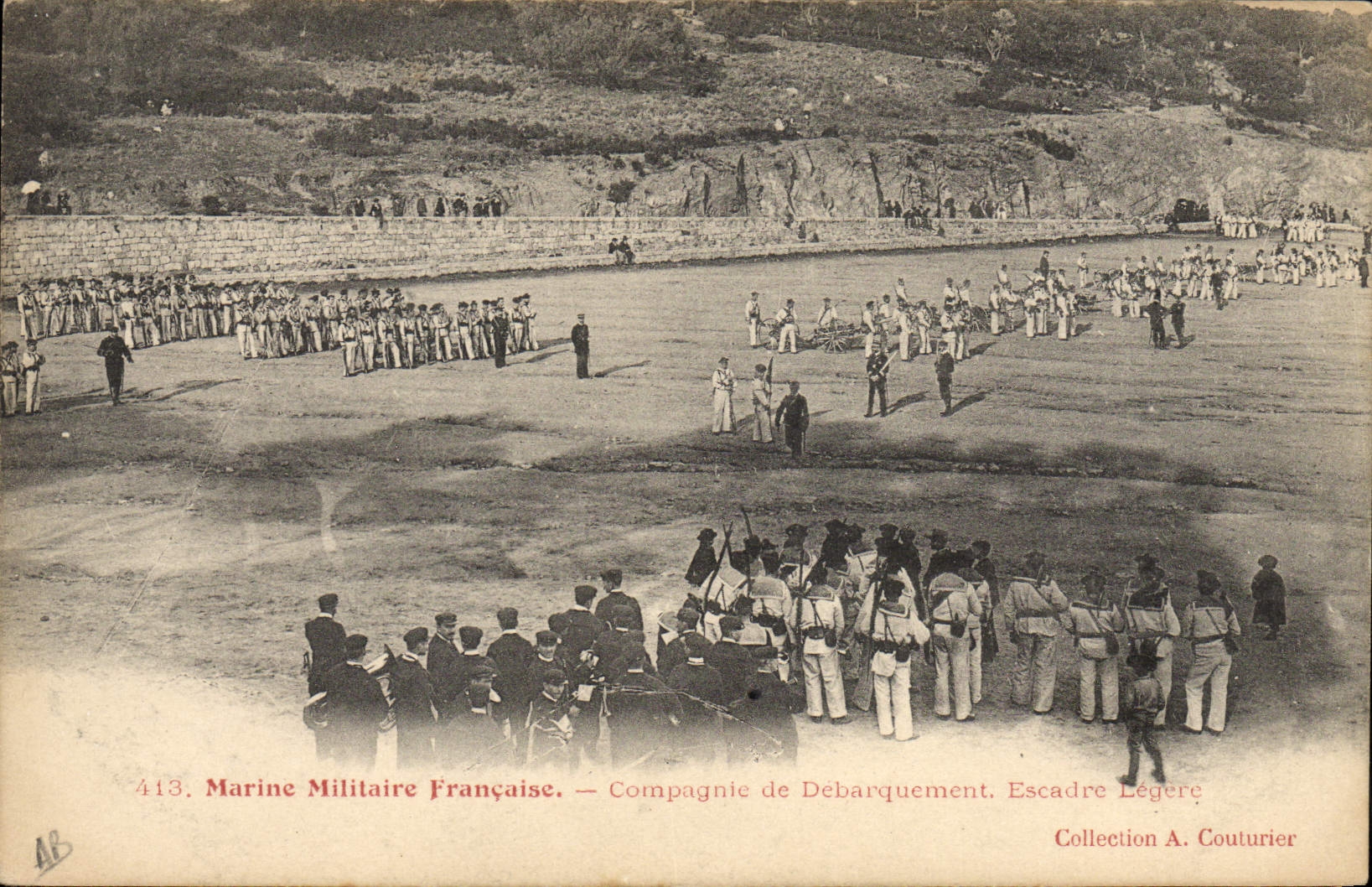 Compagnie de Débarquement. Escadre Légère — Marine Militaire Française — Collection A. Couturier
