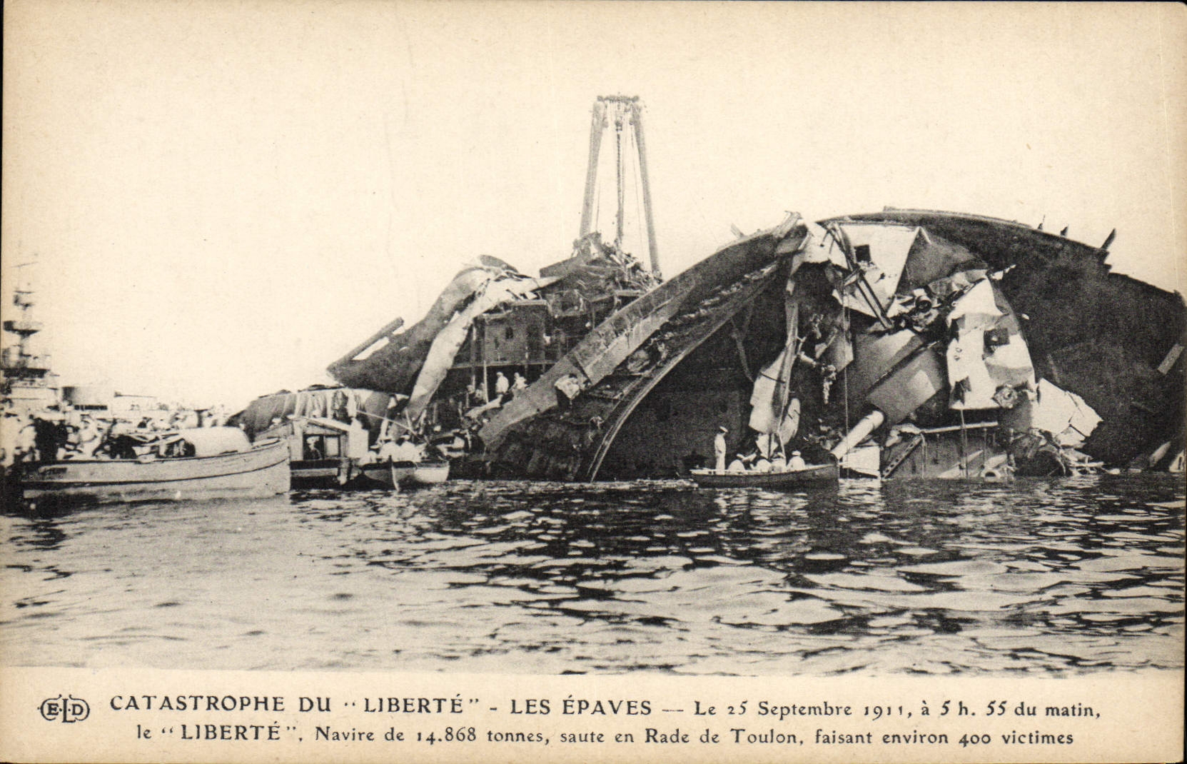 Catastrophe du "Liberté" — Les épaves — Éditeur E.D. n° non visible