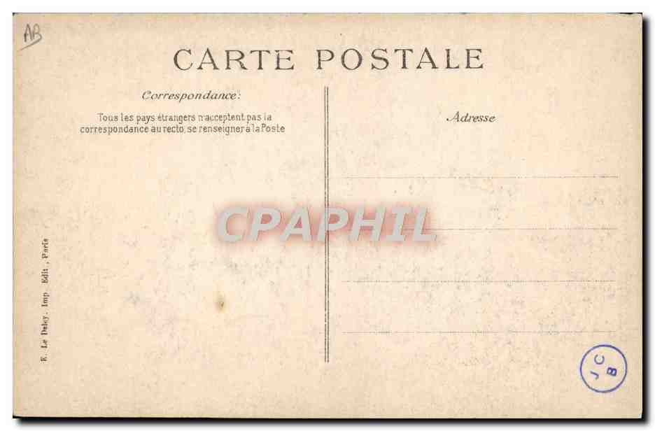 Catastrophe du "Liberté" — Les épaves — Éditeur E. Le Dolez, n° de série (E-LD) — Verso