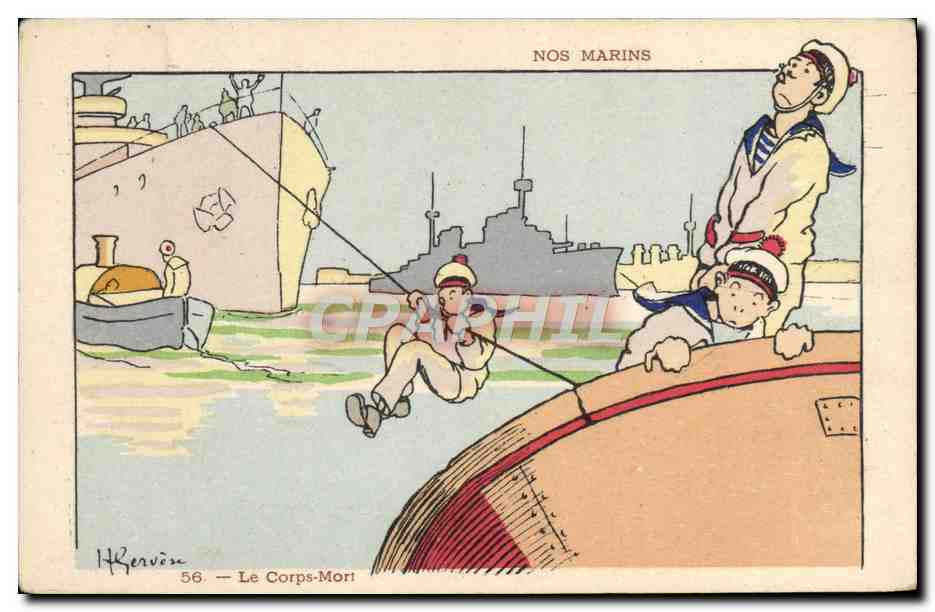 Unsere Matrosen — Der Corps-Mort — H. Rervin, n°56