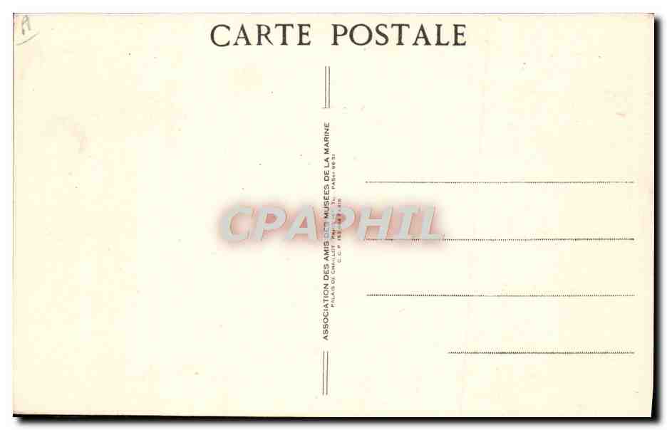 Nos Marins — Attention dessous — 17. — Association des Amis des Musées de la Marine — Rückseite