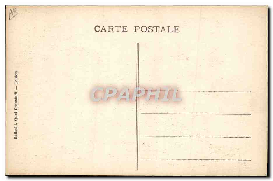 Bâbordais à l'École — Nos Marins — série 14 — éditeur Rafaeli, Toulon — Rückseite