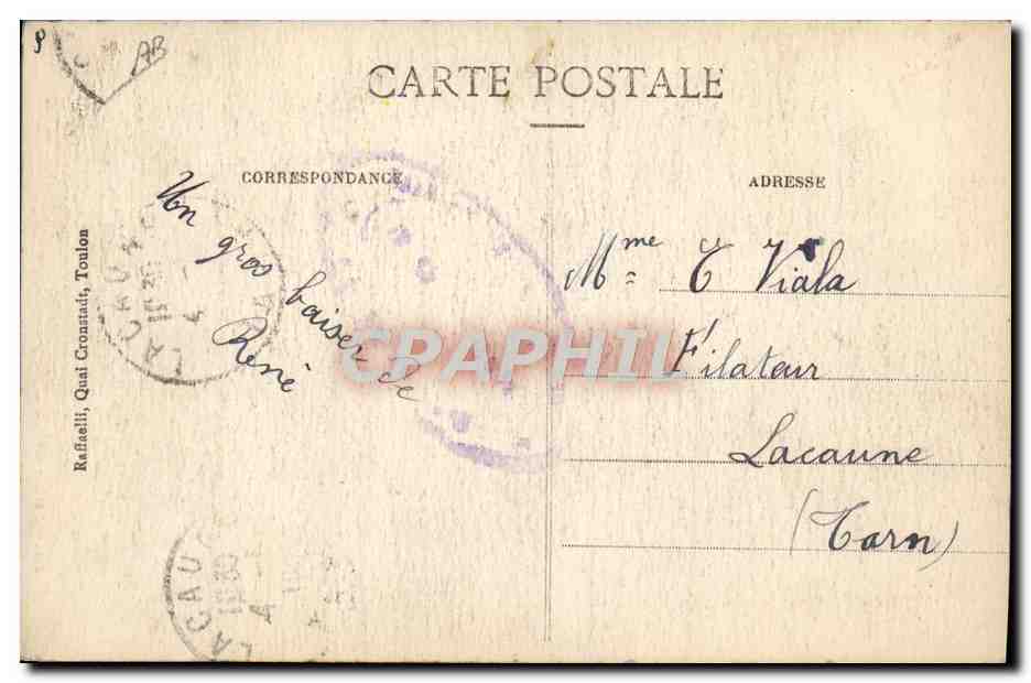 CPA Illustrateur Gervese Nos marins Train Aux postes d'appareillage  — Rückseite