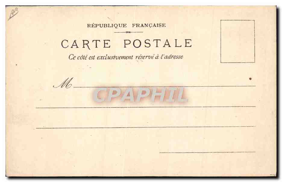CPA Train Auvergne Folklore Chemins de fer d'Orleans et PLM Chevre Bouc  — Rückseite