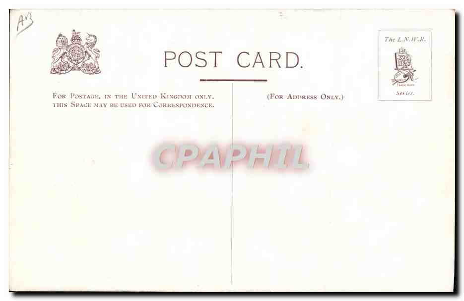 CPA Train Wagon Liverpoool Experience Manchester A carriage 1st class — Verso