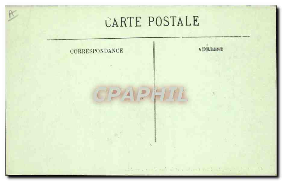 CPA Tramway Train Rouen La place Cauchoise et la rue Thiers Imprimerie Huguerre — Verso