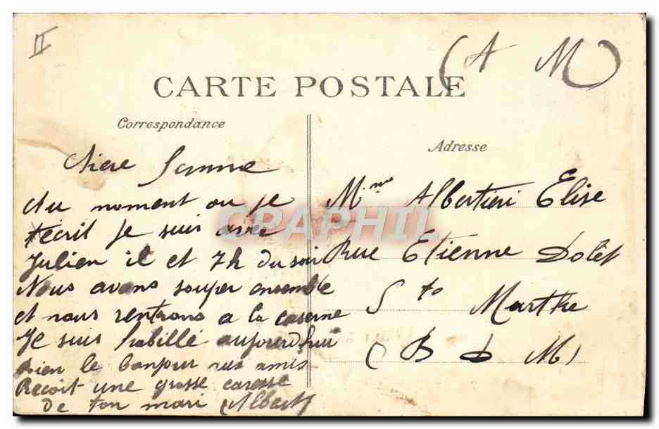 CPA Tramway Train Toulon Mourillon Boulevard du littoral — Rückseite