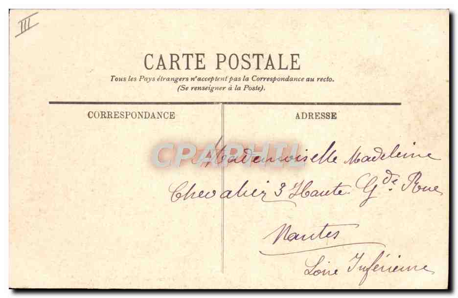CPA Tramway Train Rouen Le quai de Paris  — Verso