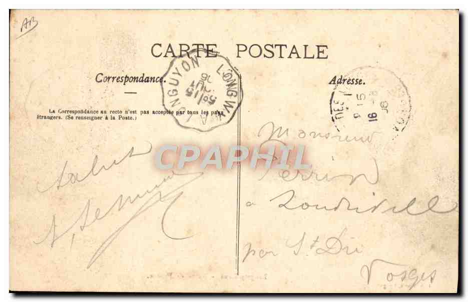 CPA Tramway Train Longwy Haut Porte de France  — Rückseite