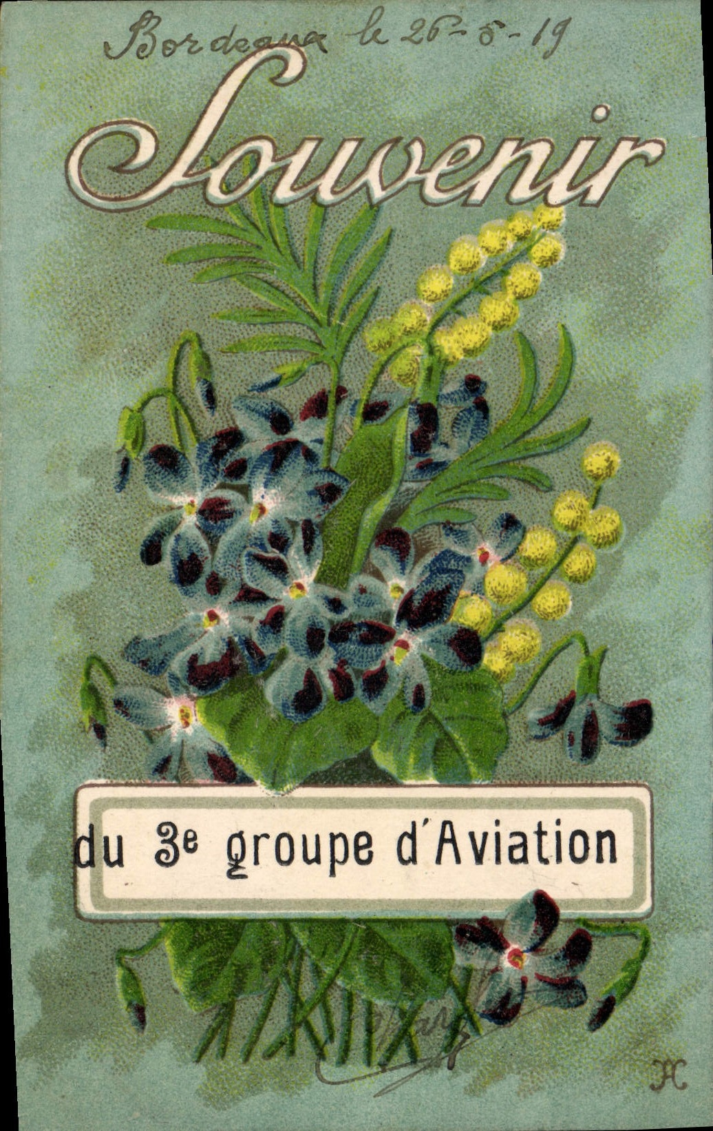 CPA Aviation Avion Souvenir 2eme groupe d'aviation