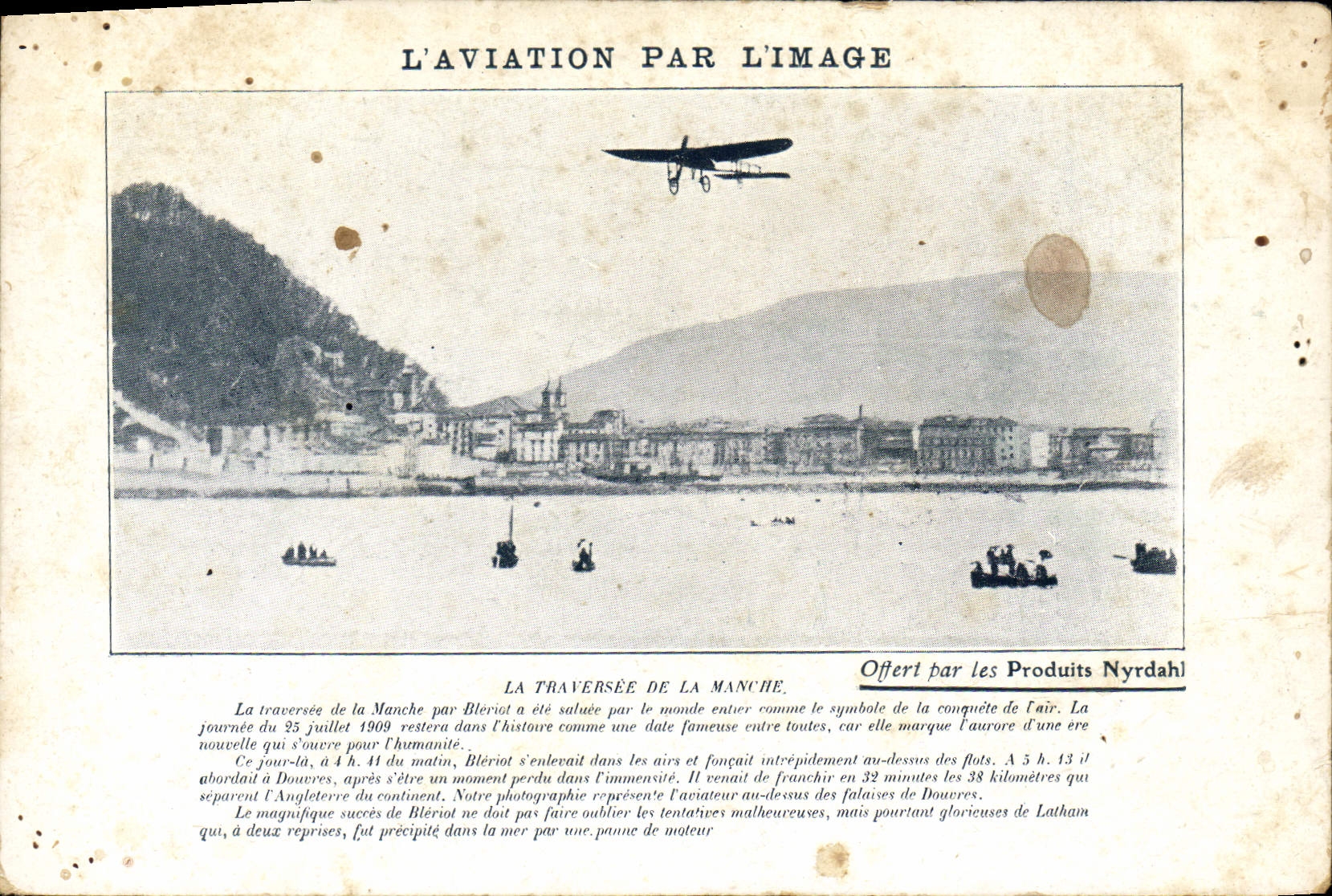 CPA Aviation Avion Traversee de la Manche 