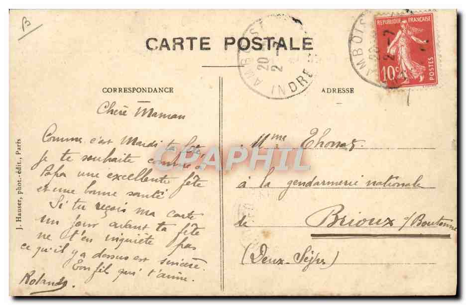 CPA Aviation Avion L'aviateur Jacques de Lesseps sur monoplan Bleriot XI — Rückseite