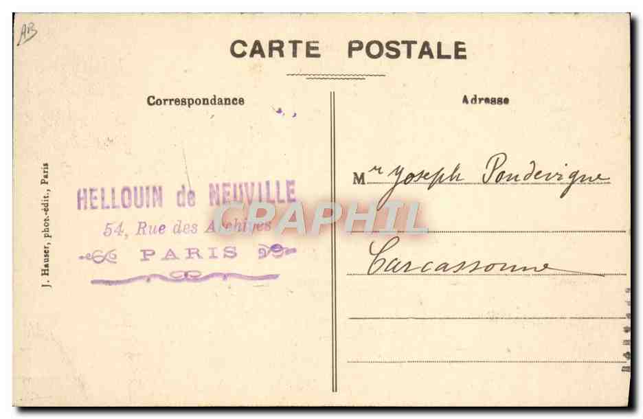 CPA Aviation Avion Biplan de M Farman pilote par le lieutenant Cheutin  — Rückseite