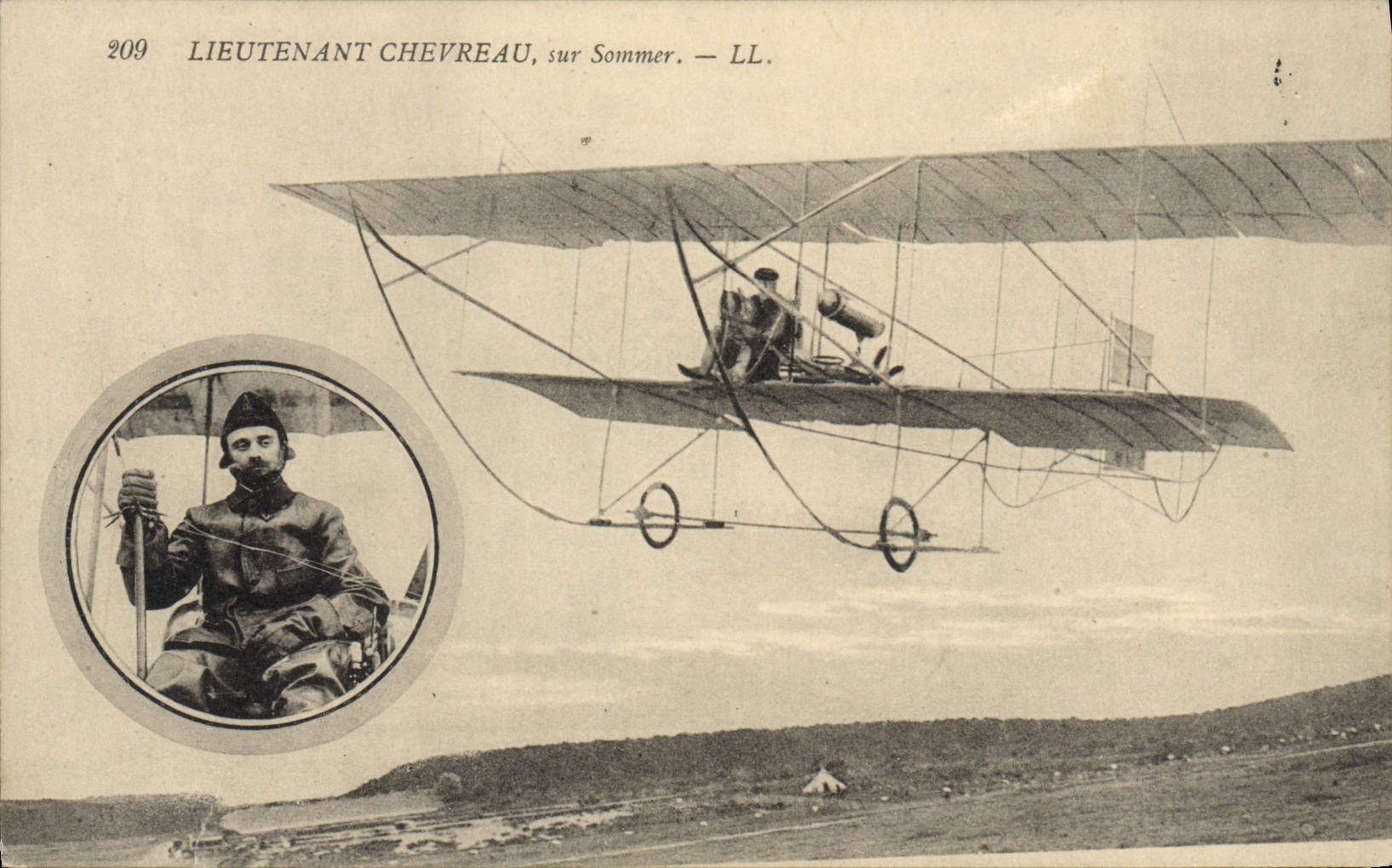 CPA Aviation Avion Lieutenant Chevreau sur Sommer 