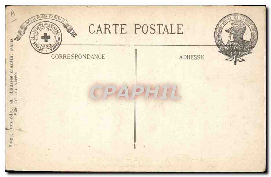 CPA Aviation Avion musee de l'armee Aeroplane allemand pris a l'ennemi  — Rückseite