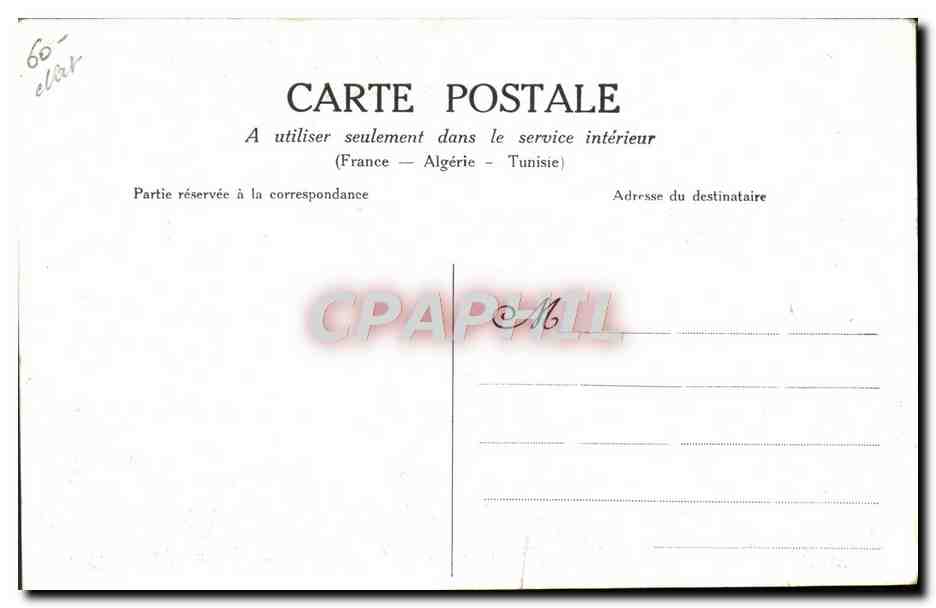CPA Aviation Avion Bielovuccie en vol sur biplan Voisin dit le Canard — Rückseite