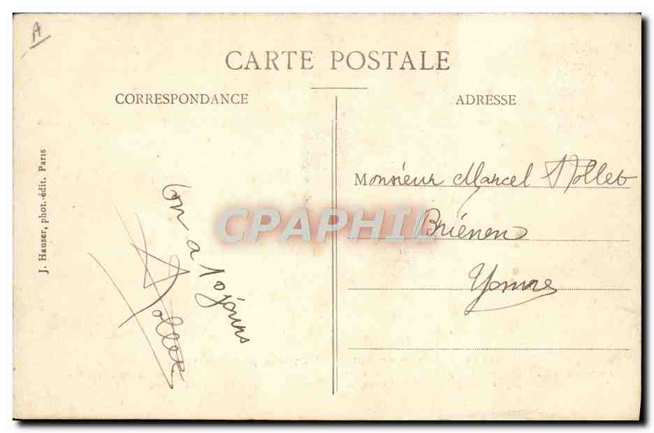 CPA Aviation Avion Monoplan antoinette pilote par Thomas  — Rückseite