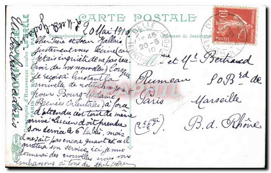 CPA Aviation Avion Aeroplane Esnault Pelterie  — Rückseite