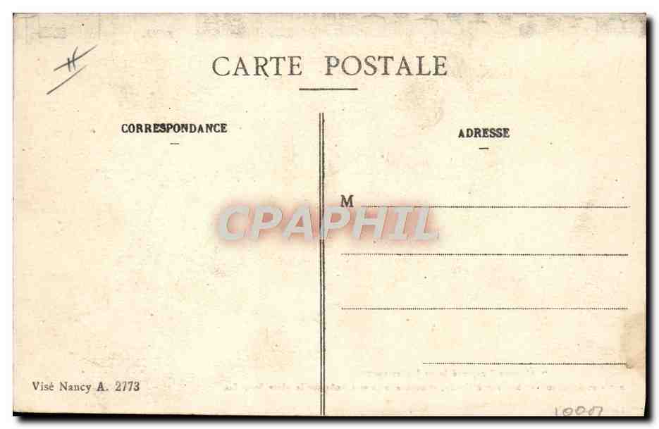CPA Aviation Avion Albatos capture le 30 juillet 1915 Nancy Place Stanislas  — Rückseite