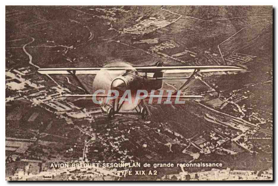 CPA Aviation Avion Breguet Sesquiplan de grande reconnaissance Type XIX A 2