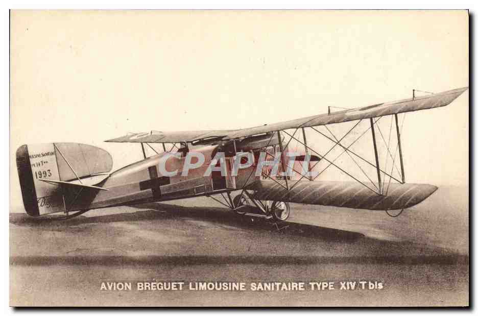 CPA Aviation Avion Avion Breguet Limousine Sanitaire Type XIV T Bis 