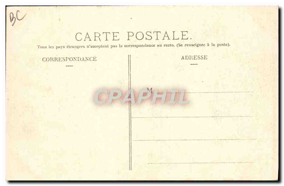CPA Automobile Circuit d'Auvergne coupe gordon Bennett 1905 Tournant du gendarme  — Verso