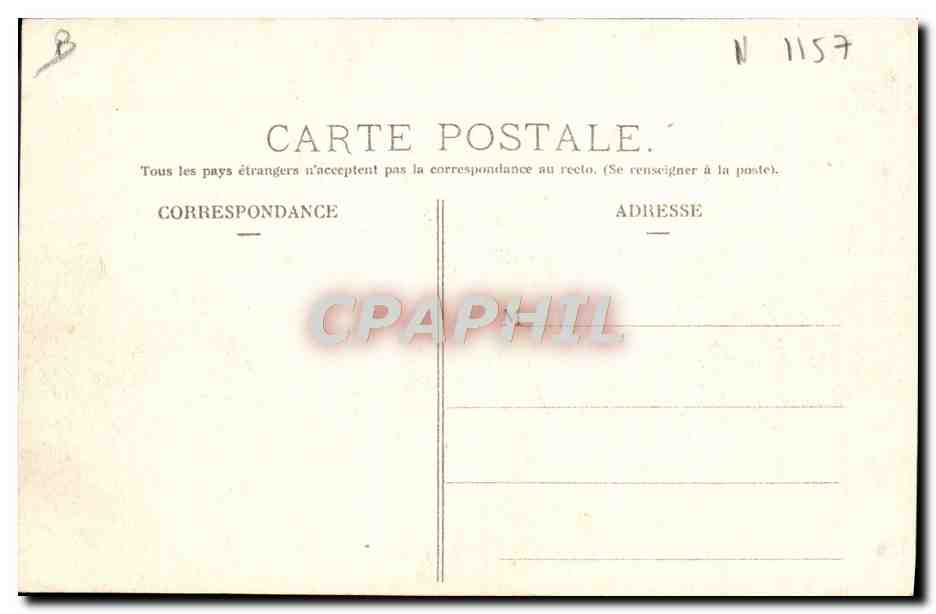 CPA Automobile Circuit d'Auvergne coupe gordon Bennett 1905 Virage de la mort pres Lastic  — Verso