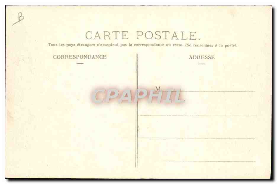 CPA Automobile Circuit d'Auvergne coupe gordon Bennett 1905 Virage de la mort pres Lastic  — Verso